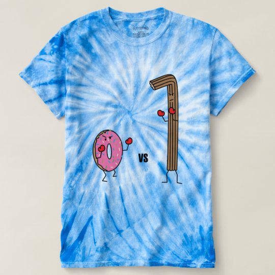 Krapfen gegen Churro Nachtisch briet Teigzucker T-shirt