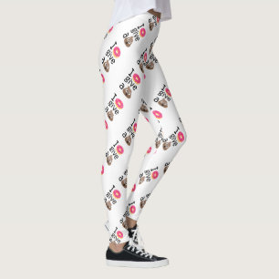 Krapfen I geben ein gekackte emoji Leggings
