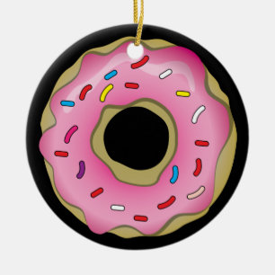 Krapfen Keramikornament
