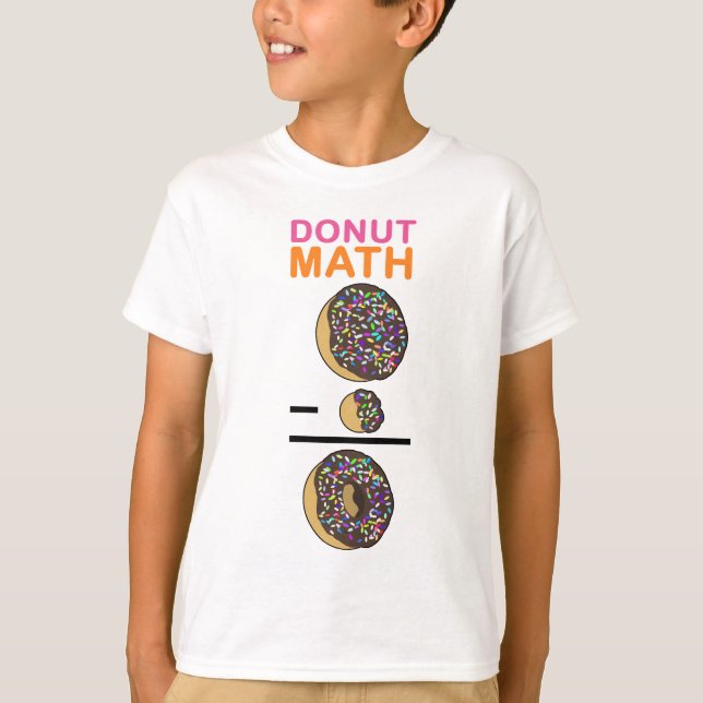 Krapfen-Mathe T-Shirt (Vorderseite)