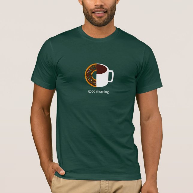 Krapfen und Kaffee T-Shirt (Vorderseite)