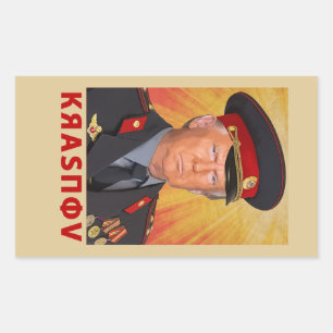 Krasnov Trump Rechteckiger Aufkleber