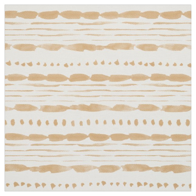 Krass Boho Streifen Golden Stoff (Muster)