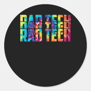 Krass Tech Radiologic Appreciation Day Gefärbte Kr Runder Aufkleber