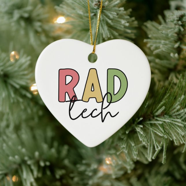 Krass Tech Radiologiologist Radiologie Keramik Ornament (Baum)