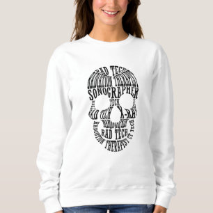Krass Tech Skull Technologe Xray Radiology Tech Sweatshirt