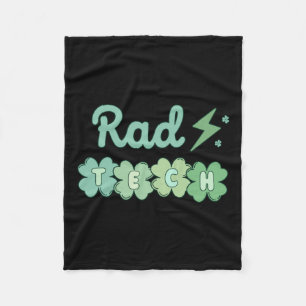Krass Tech St Patricks Day Xray Irish Lucky Radiol Fleecedecke