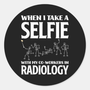 Krass Tech Xray Tech Radiology Techniker Radiologi Runder Aufkleber