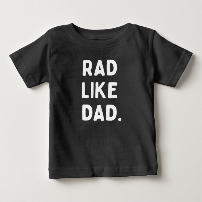 KRASS WIE VATER BABY T-SHIRT (Vorderseite)