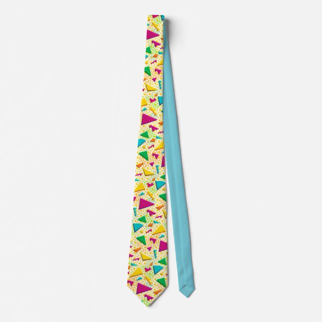 KRASSE bunte Retro Krawatte 80s|90s (Vorderseite)