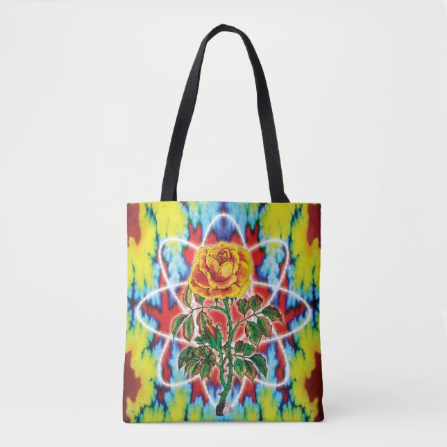 Krasse Krasse Rose Tasche (Vorderseite)