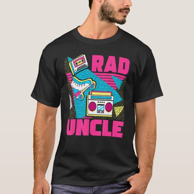 Krasse Onkel 90er Jahre ästhetische Nostalgie 1990 T-Shirt (Vorderseite)
