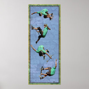 Krasse Skate-Luft, Copyright Karen J Williams Poster