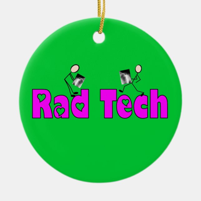 Krasse Tech-Weihnachtsverzierung Keramikornament (Vorne)