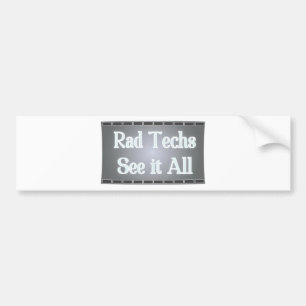 Krasse Techs sehen es aller (Röntgenstrahl-Film) Autoaufkleber