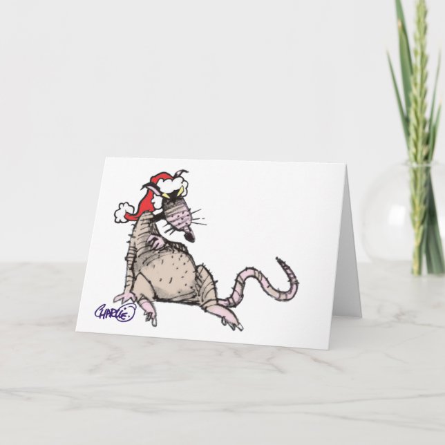 Krasse Weihnachtskarte Feiertagskarte (Vorderseite)