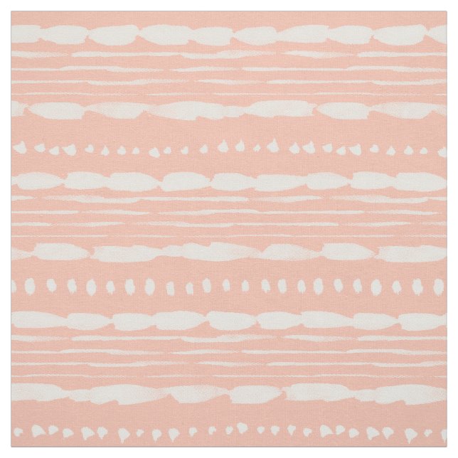 Krasser Boho-Streifen Pfirsich Stoff (Muster)