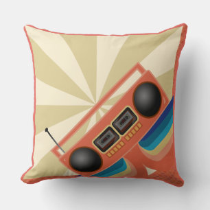 Krasser Retro-Boombox-Radio Kissen