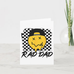 Krasser Vater Funny Checkered Vater &#; s Day Smil Karte
