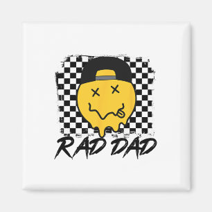 Krasser Vater Funny Checkered Vater &# s Day Smil Magnet