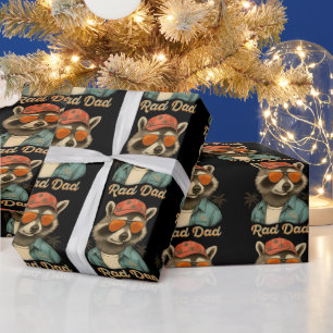 Krasser Vater Funny Happy Vatertag Vintag Geschenkpapier