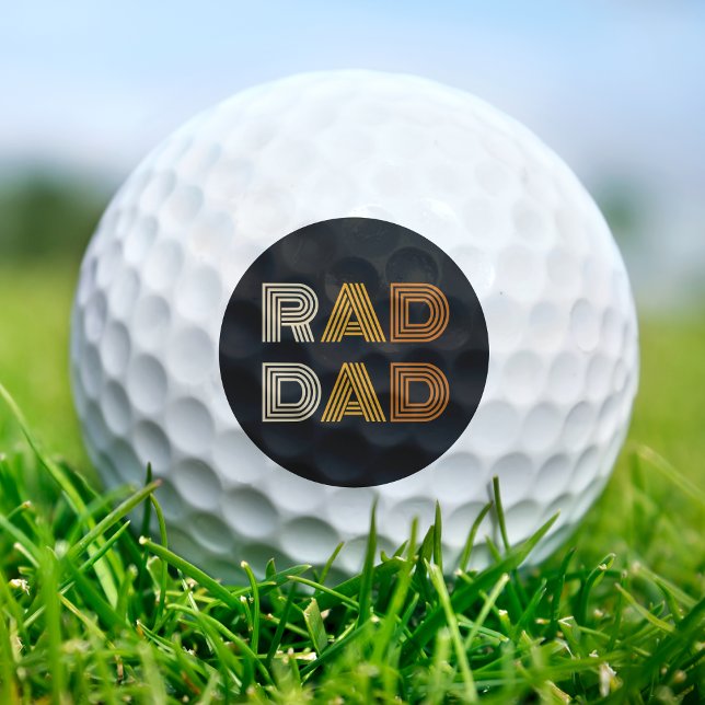 Krasser Vater Golfball (Retro Rad Dad Golf Balls
)