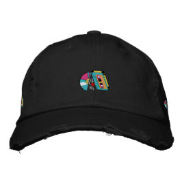 Krasser Vater-Hut zurückspulen: 80er Beat Headwear Bestickte Baseballkappe