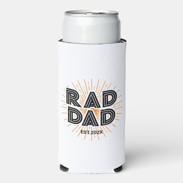 Krasser Vater Kid's Geschenk an Pater Schwarze Typ Selters Dosenkühler (Seltzer Vorderseite)