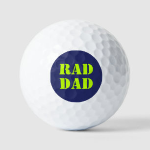 Krasser Vater Neon grün Marineblau moderne Typogra Golfball