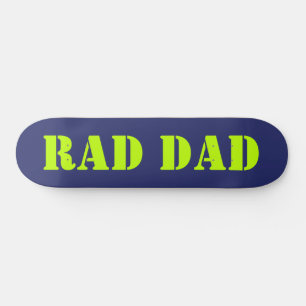 Krasser Vater Neon grün Marineblau moderne Typogra Skateboard