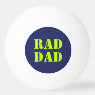 Krasser Vater Neon grün Marineblau moderne Typogra Tischtennisball