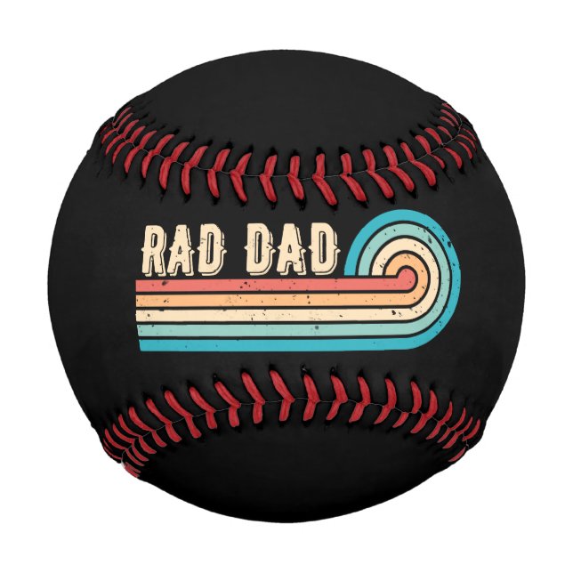 Krasser Vater Retro Vintag Sunset Vater Baseball (Vorderseite)