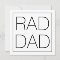 Krasser Vater Schwarz Quadrat minimalistisch moder