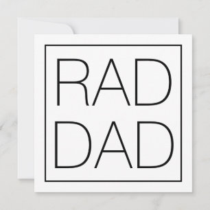 Krasser Vater Schwarz Quadrat minimalistisch moder Karte