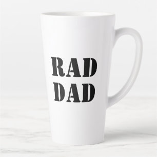 Krasser Vater Schwarzweiß moderne Typografie cool Milchtasse