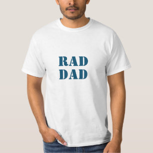 Krasser Vater Weiß & aquamarin Blau Moderne Typogr T-Shirt