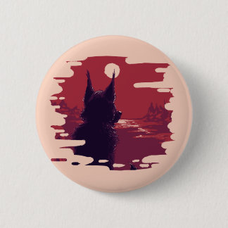 Krasses rotes Bootons Button