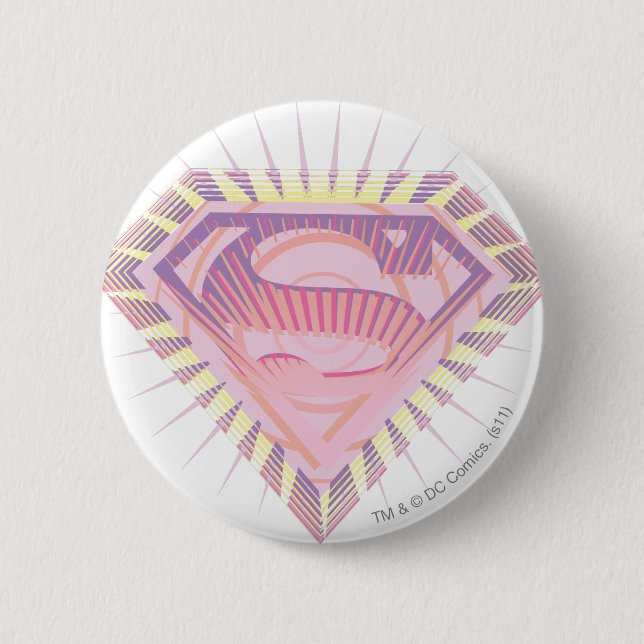 Krasses Supergirl-Logo Button (Vorderseite)