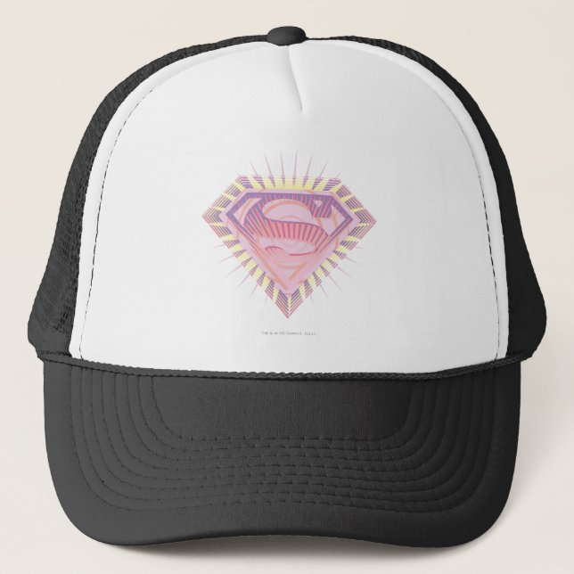 Krasses Supergirl-Logo Truckerkappe (Vorderseite)