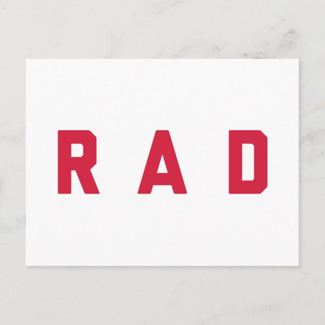 Krasses Zitat Postkarte (Vorderseite)