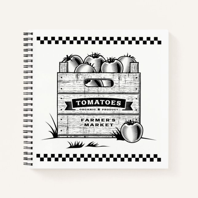 KRATE DER TOMATEN NOTIZBUCH (Vorderseite)