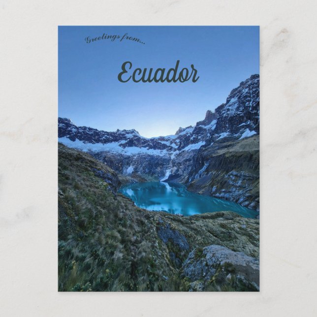Krater Altar Vulkan El Altar Ecuador Postkarte (Vorderseite)