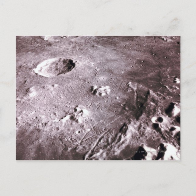 Krater auf dem Mond Postkarte (Vorderseite)