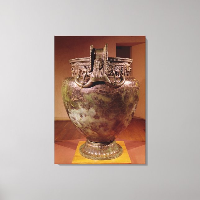 Krater, aus dem Grab einer Prinzessin von Vix Leinwanddruck (Vorderseite)