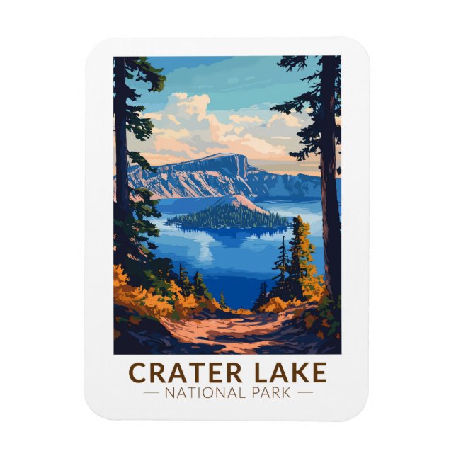 Krater Der Mensch und die Weintrauben Nationalpark Magnet (Vertikal)