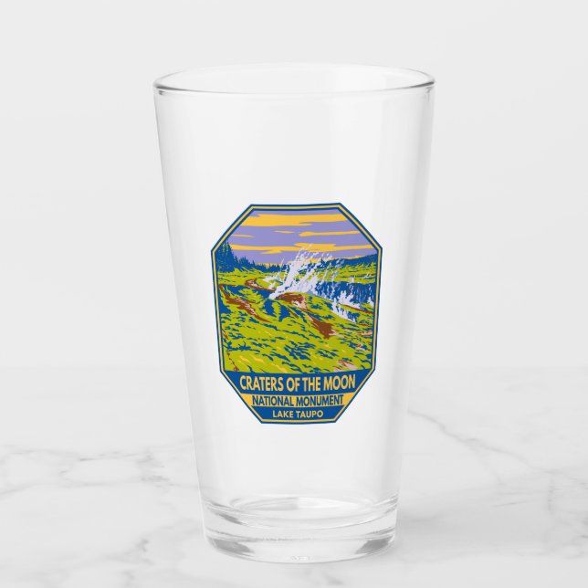 Krater des Monde National Monument Taupo Glas (Vorderseite)