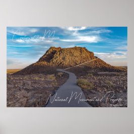 Krater des Mondes National Monument und Naturschut Poster