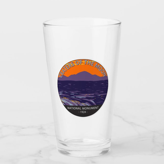 Krater des Mondmond-Nationaldenkmals Idaho Glas (Vorderseite)