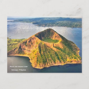 Krater des Mount Taal-Vulkans, Philippinen -  Postkarte