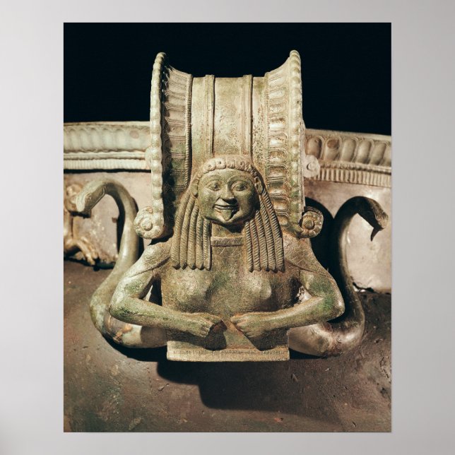 Krater, Detail des Handles Poster (Vorne)
